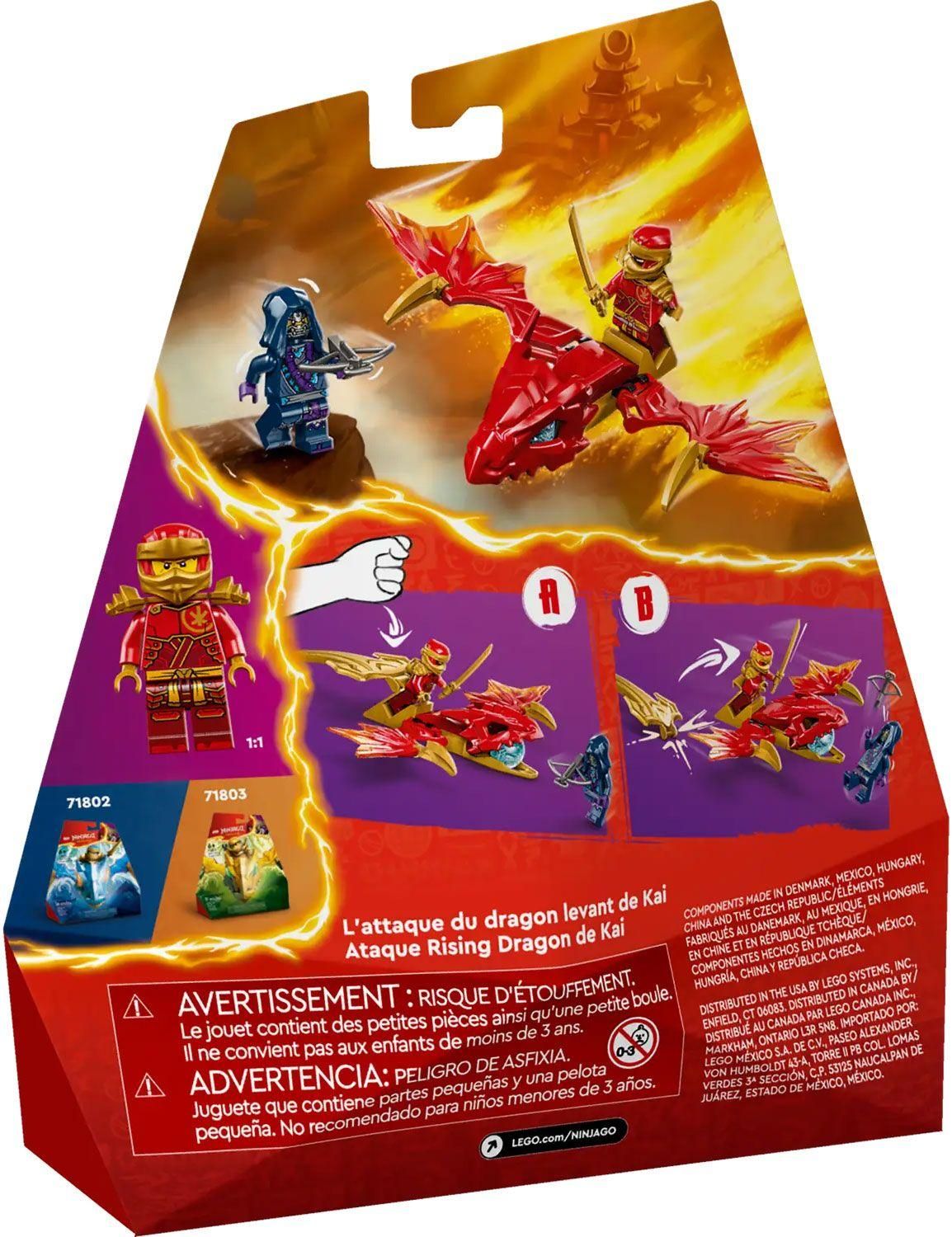 Lego Ninjago - L'attaque Du Dragon Rebelle De Kai - 71801 - 2