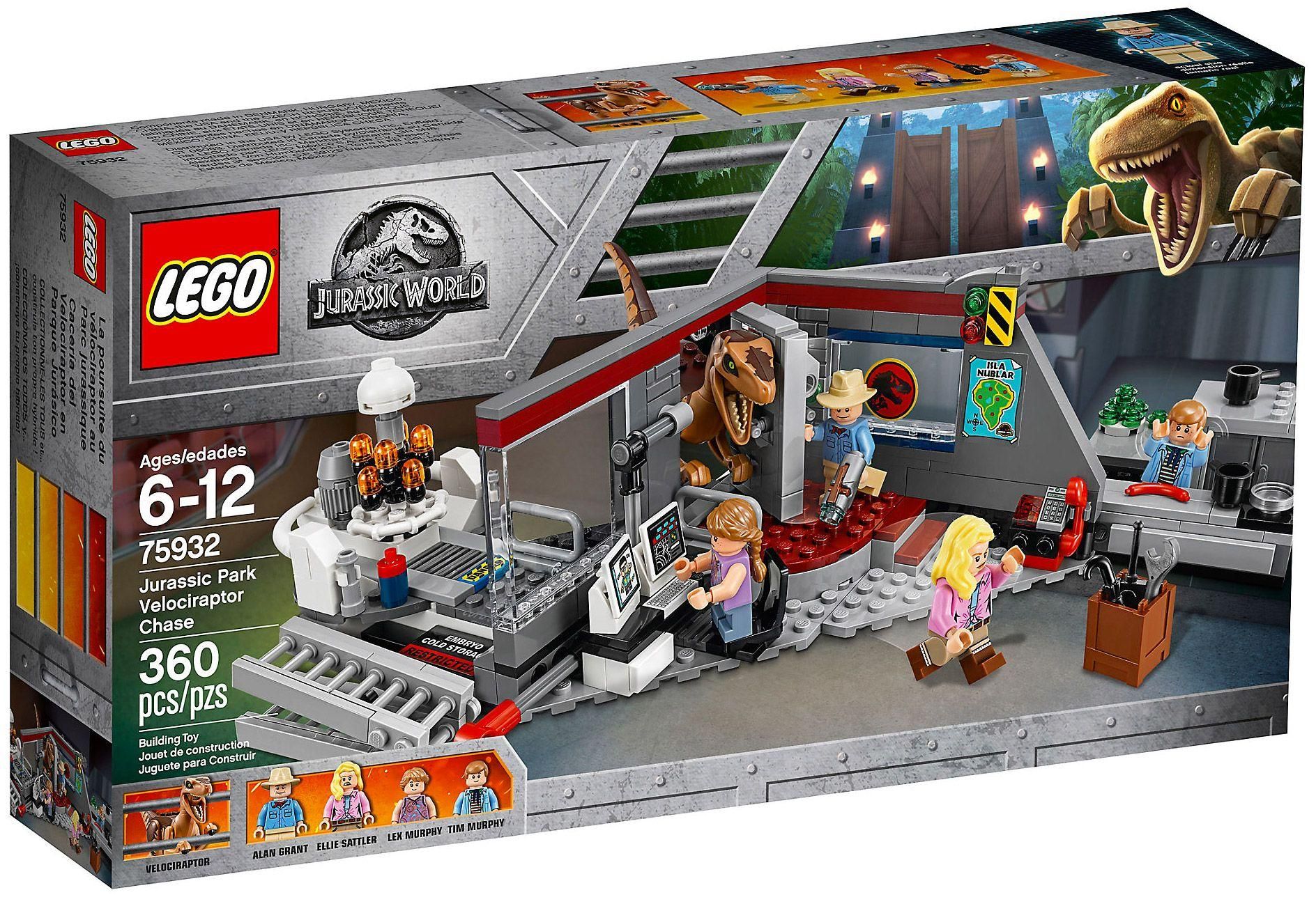 LEGO Jurassic World La poursuite du Vélociraptor Jurassic Park 75932