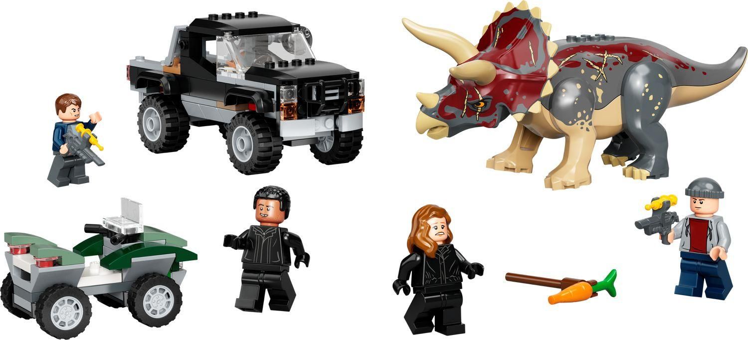 Lego Jurassic World - L'embuscade Du Tric�ratops En Pick-Up - 76950 - 6