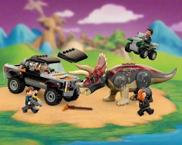 Lego Jurassic World - L'embuscade Du Tric�ratops En Pick-Up - 76950 - 10