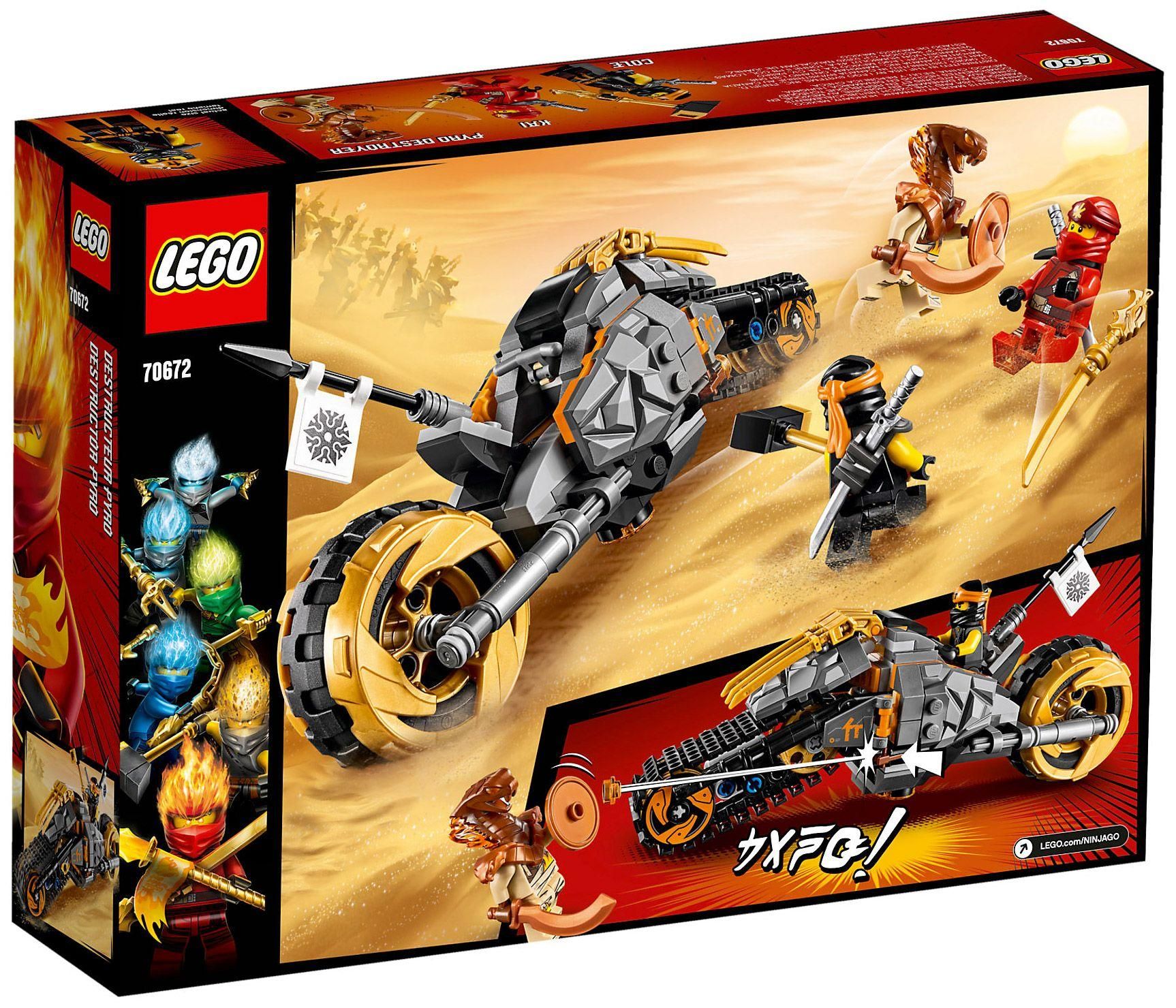 Lego Ninjago - La Moto Tout-Terrain De Cole - 70672 - 2