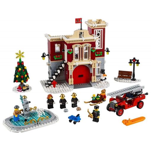 Lego Creator - La Caserne Des Pompiers Du Village D'hiver - 10263 - 3