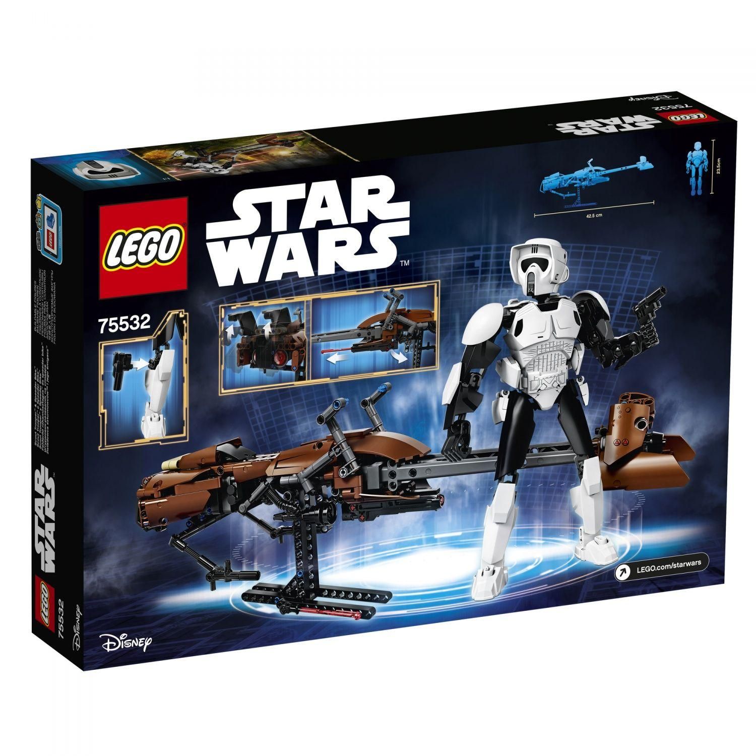 Lego Star Wars - Scout Trooper &amp Speeder Bike - 75532 - 2