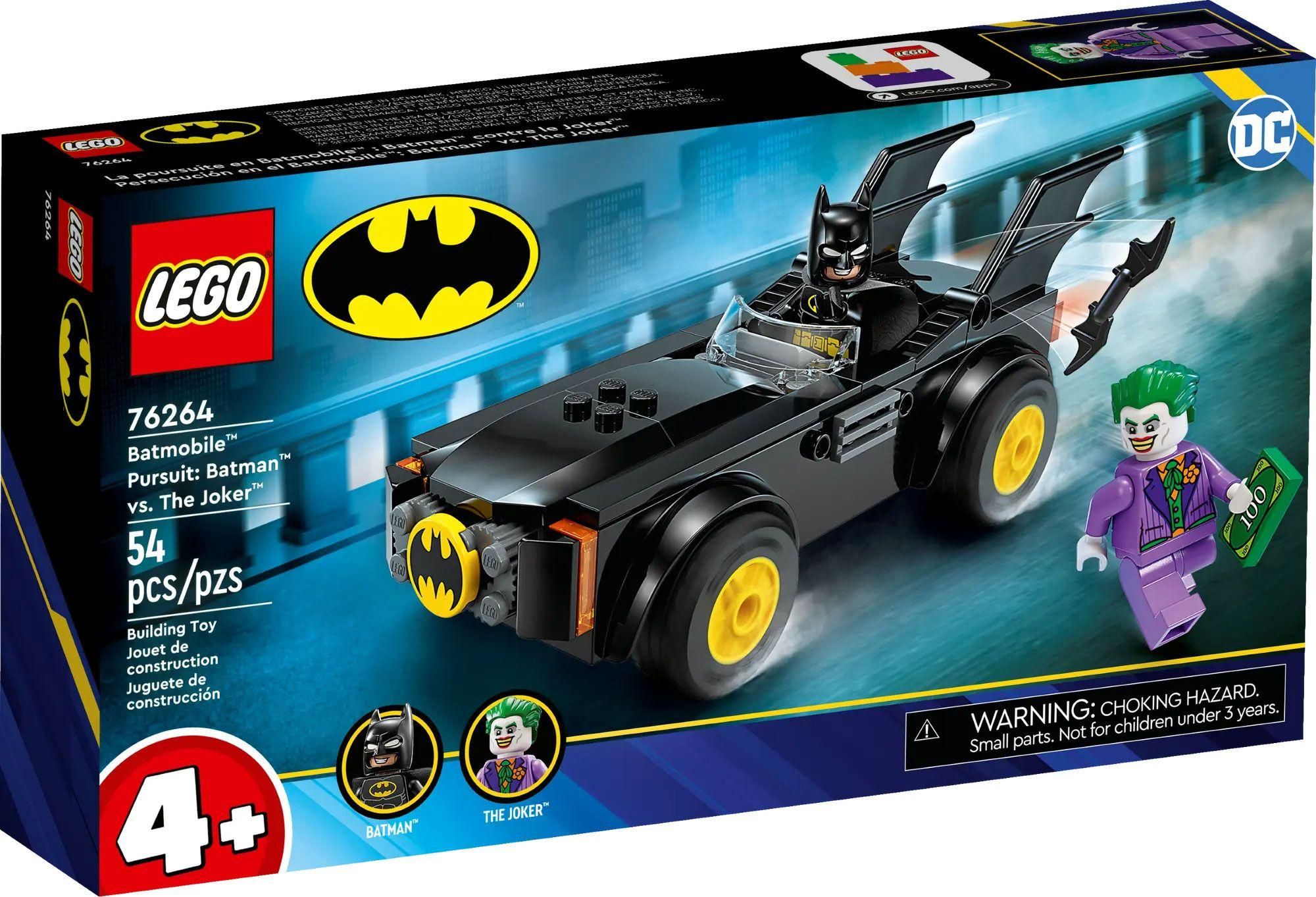 Lego Dc Comics - La Poursuite Du Joker En Batmobile - 76264