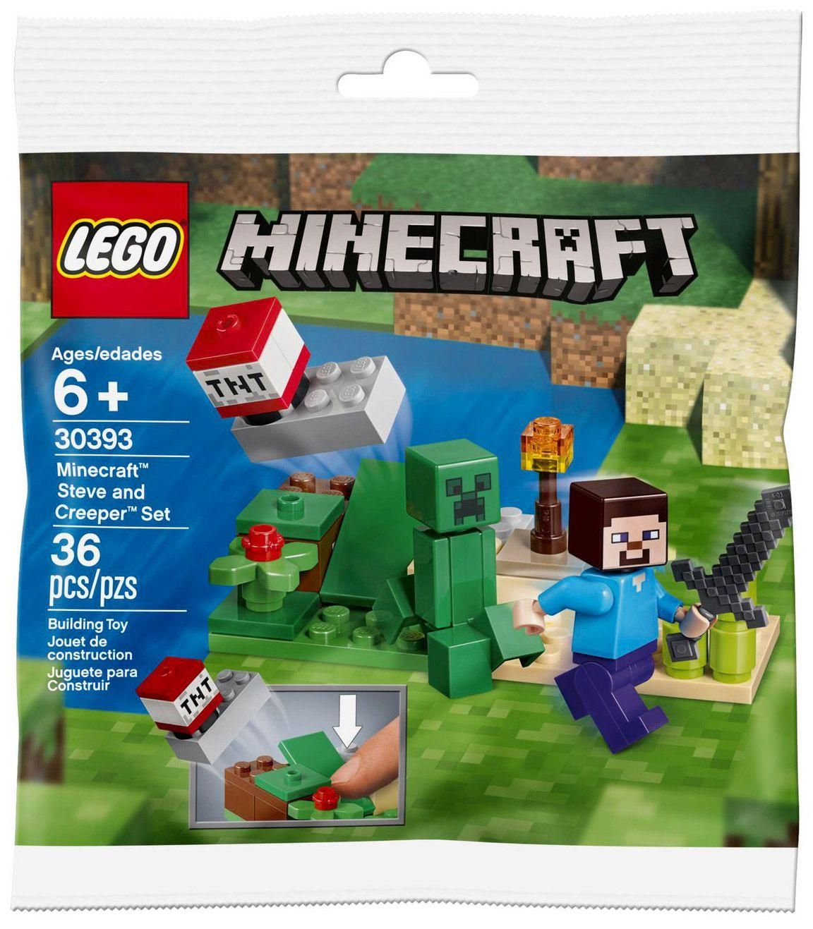 Lego Minecraft - Minecraft Steve And Creeper Set (Polybag) - 30393