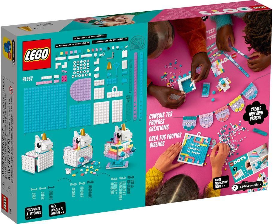 Lego Dots - Le Kit Cratif Familial Licorne - 41962 - 2