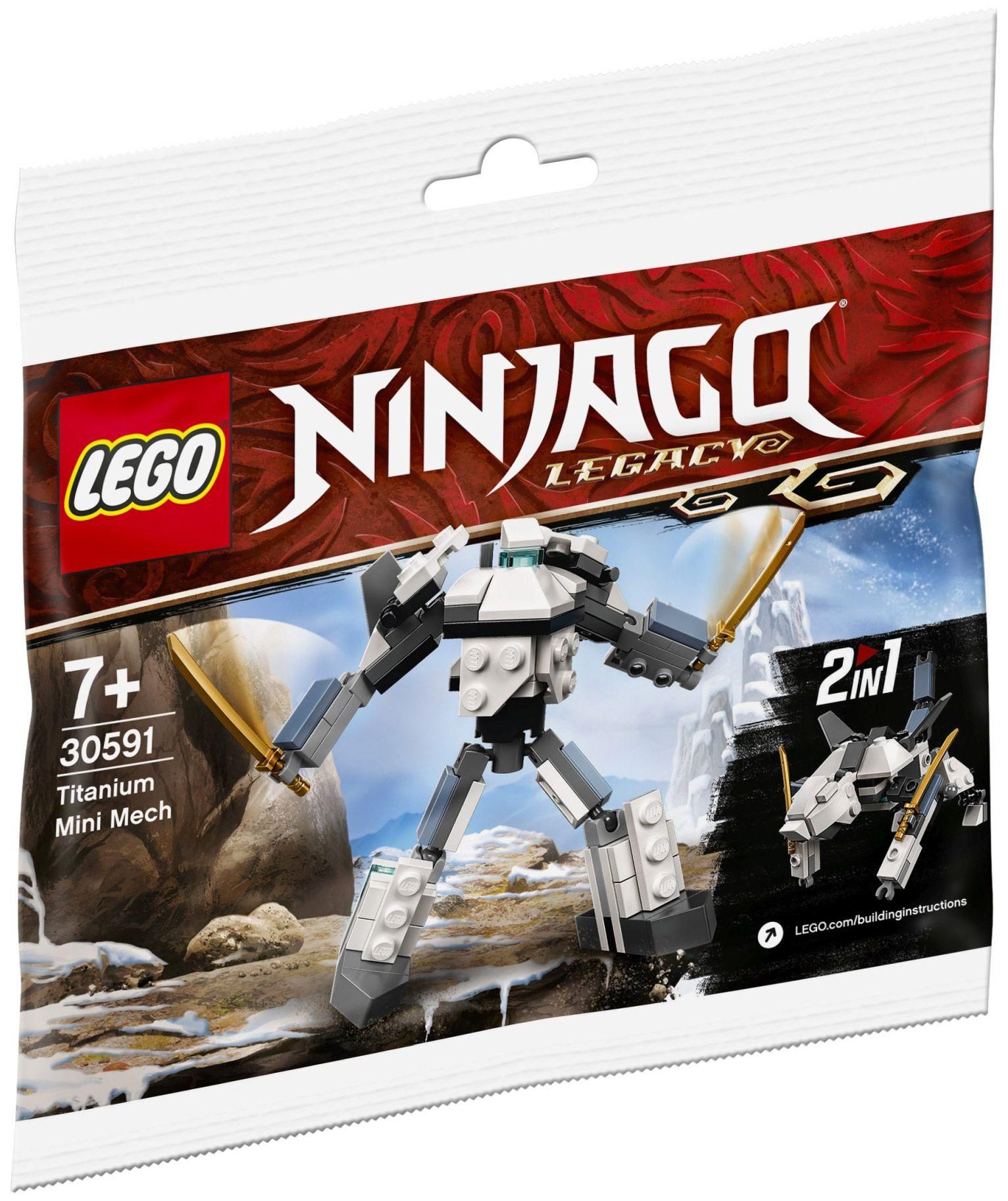 Lego Ninjago - Titanium Mini Mech 2 In 1 (Polybag) - 30591