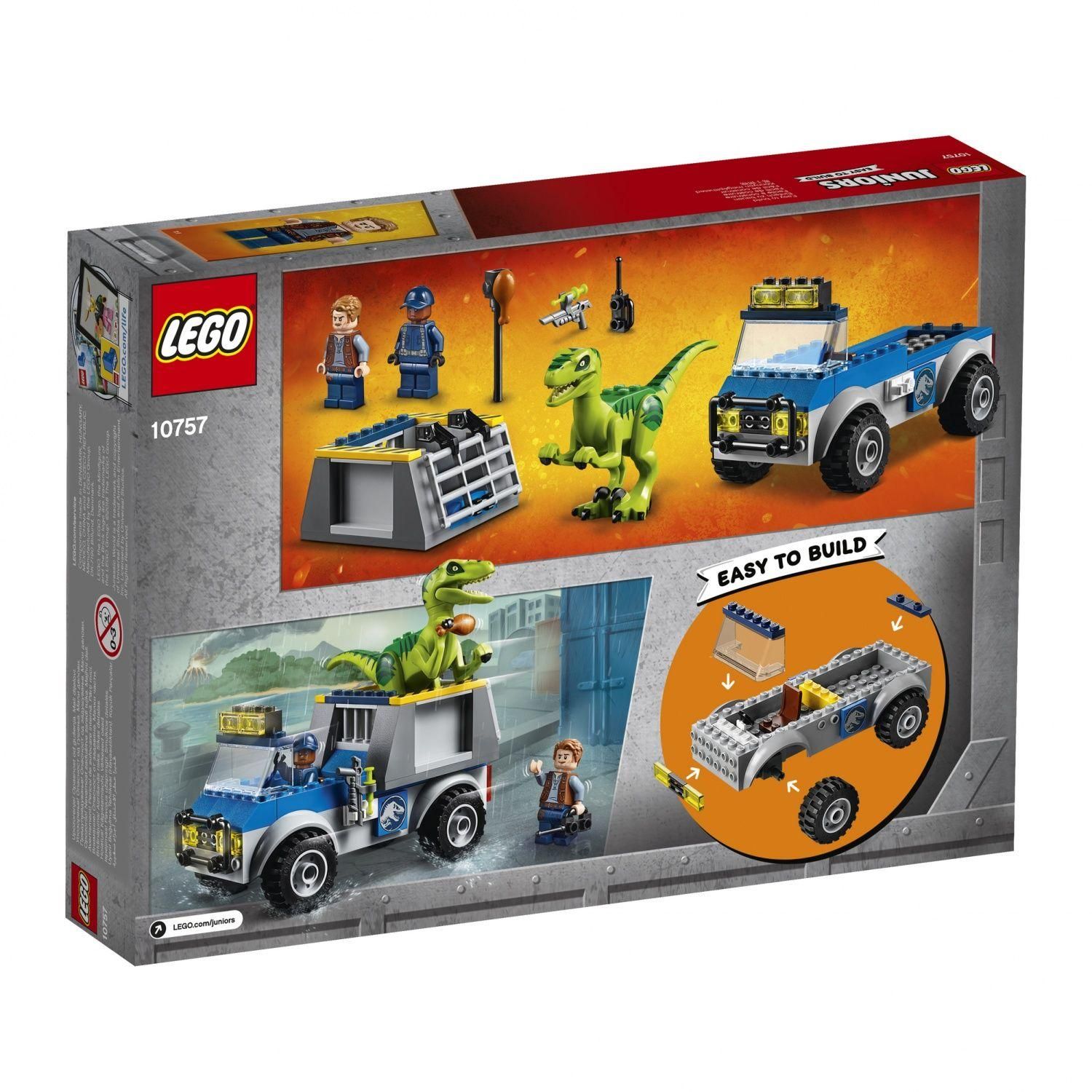 Lego Juniors - Le Camion De Secours Des Raptors (Jurassic World) - 10757 - 2