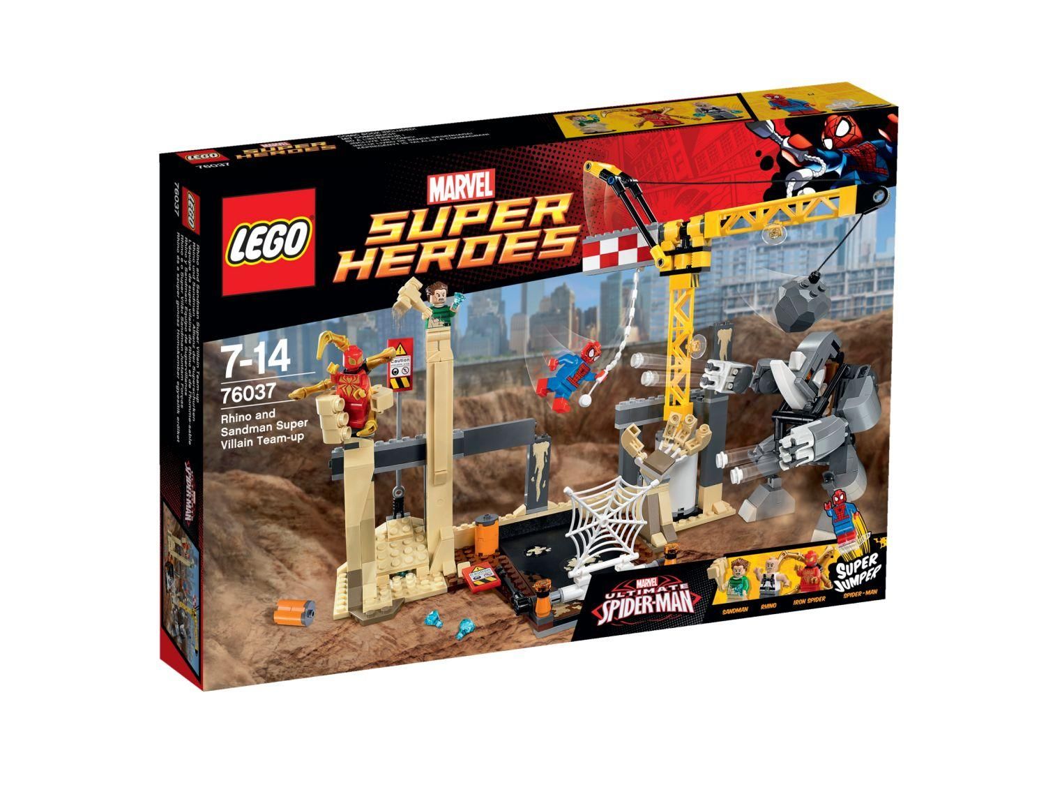 Lego 76037 - Spiderman - L'�quipe De Super Vilains De Rhino Et De L'homme-S...