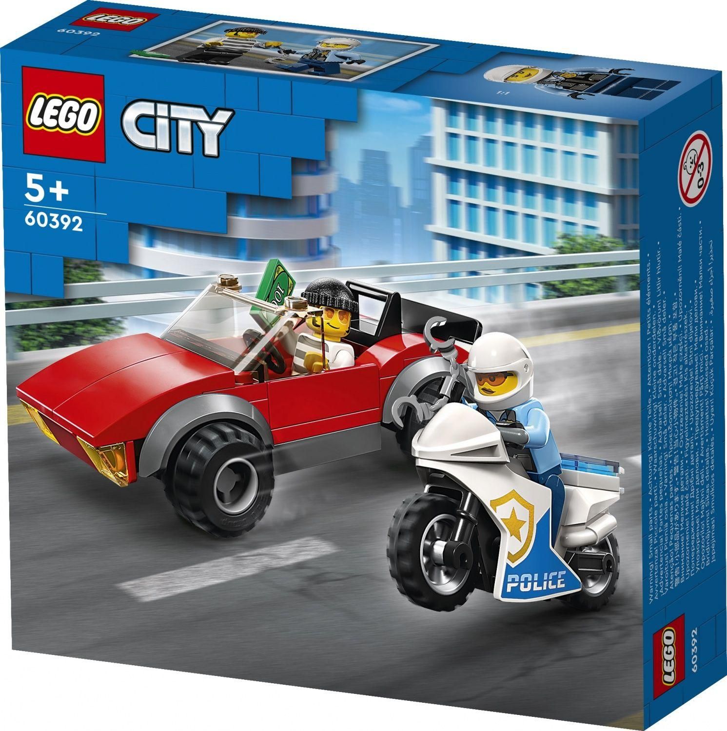 Lego City - La Course-Poursuite De La Moto De Police - 60392 - 3