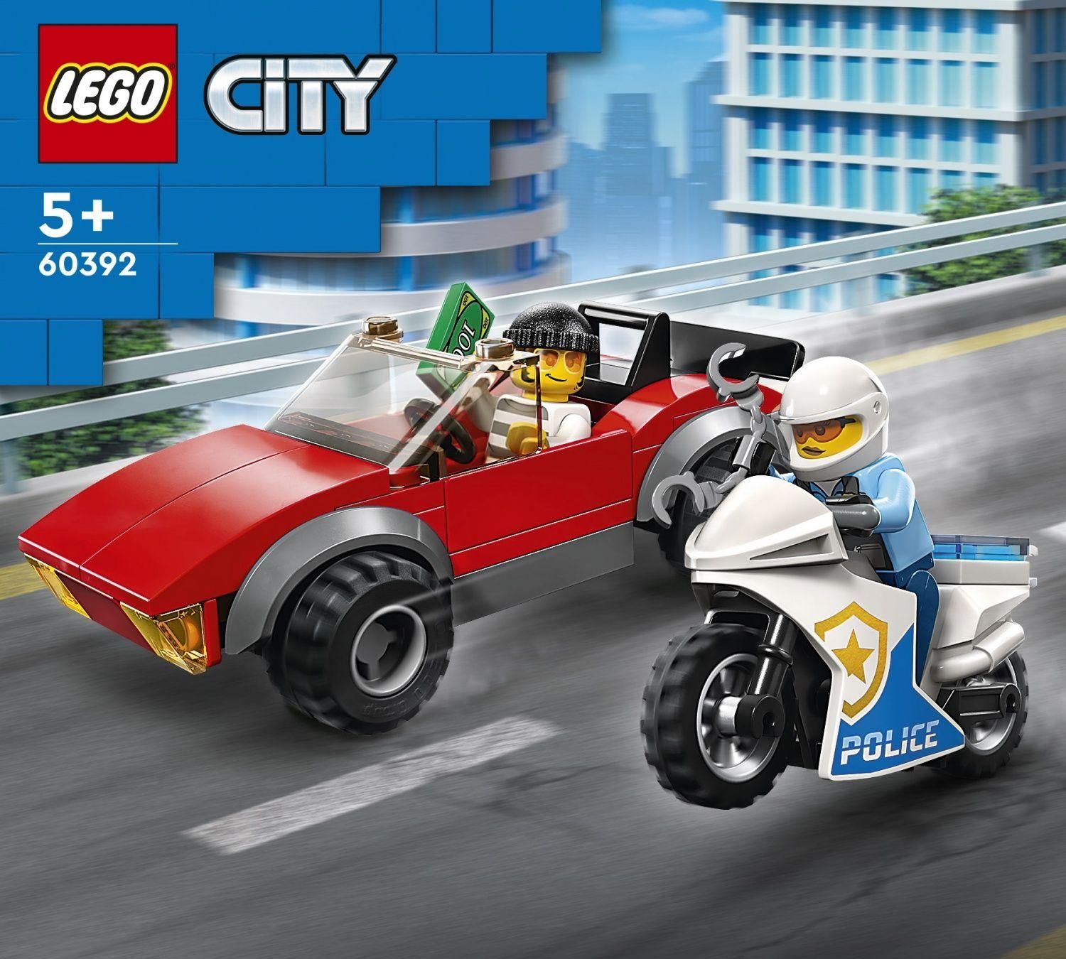 Lego City - La Course-Poursuite De La Moto De Police - 60392 - 4