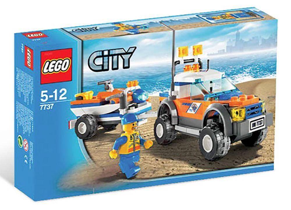 Lego City - Le 4x4 Et Le Scooter Des Mers Des Garde-C�tes - 7737