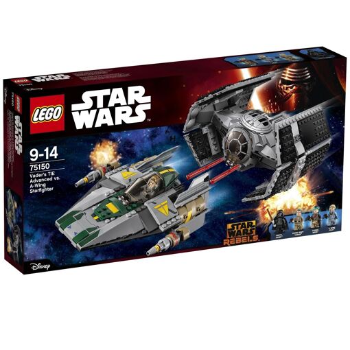 Lego Star Wars - Le Tie Advanced De Dark Vador Contre L'a-Wing Fighter - 75...