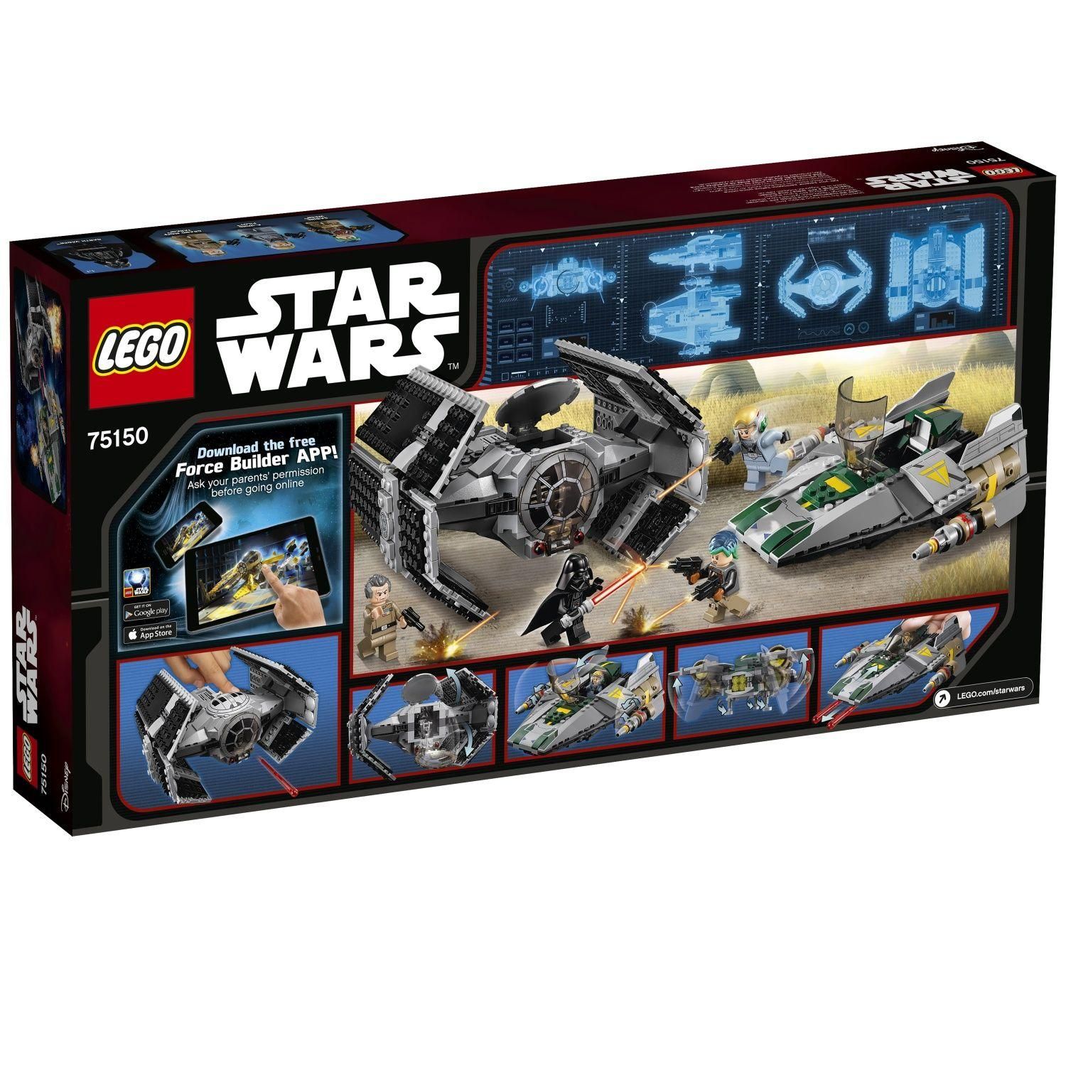 Lego Star Wars - Le Tie Advanced De Dark Vador Contre L'a-Wing Fighter - 75... - 2