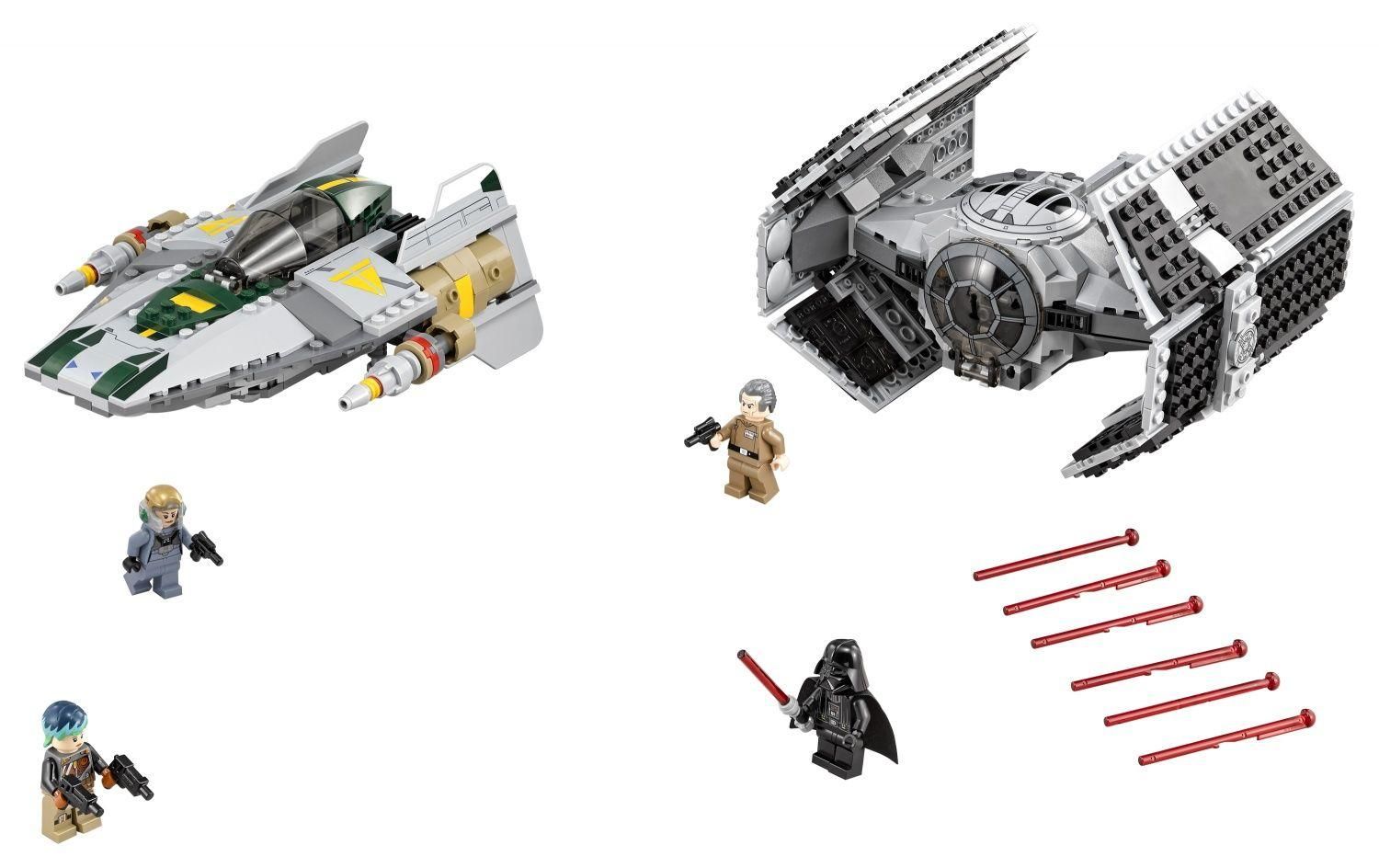 Lego Star Wars - Le Tie Advanced De Dark Vador Contre L'a-Wing Fighter - 75... - 3