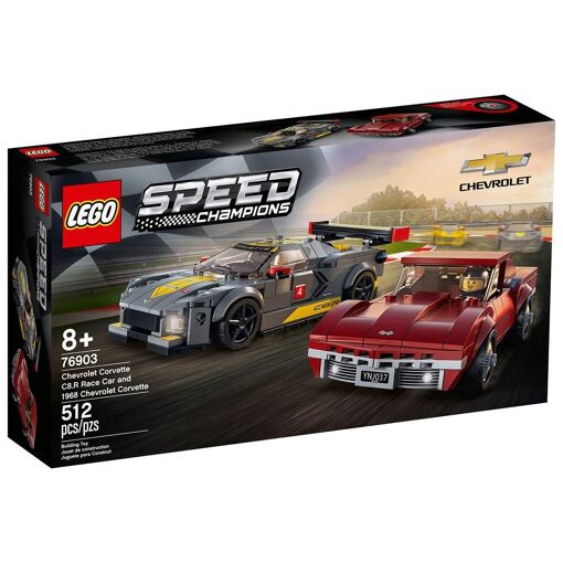 Lego Speed Champions - Chevrolet Corvette C8.R Race Car Et 1968 Chevrolet C...
