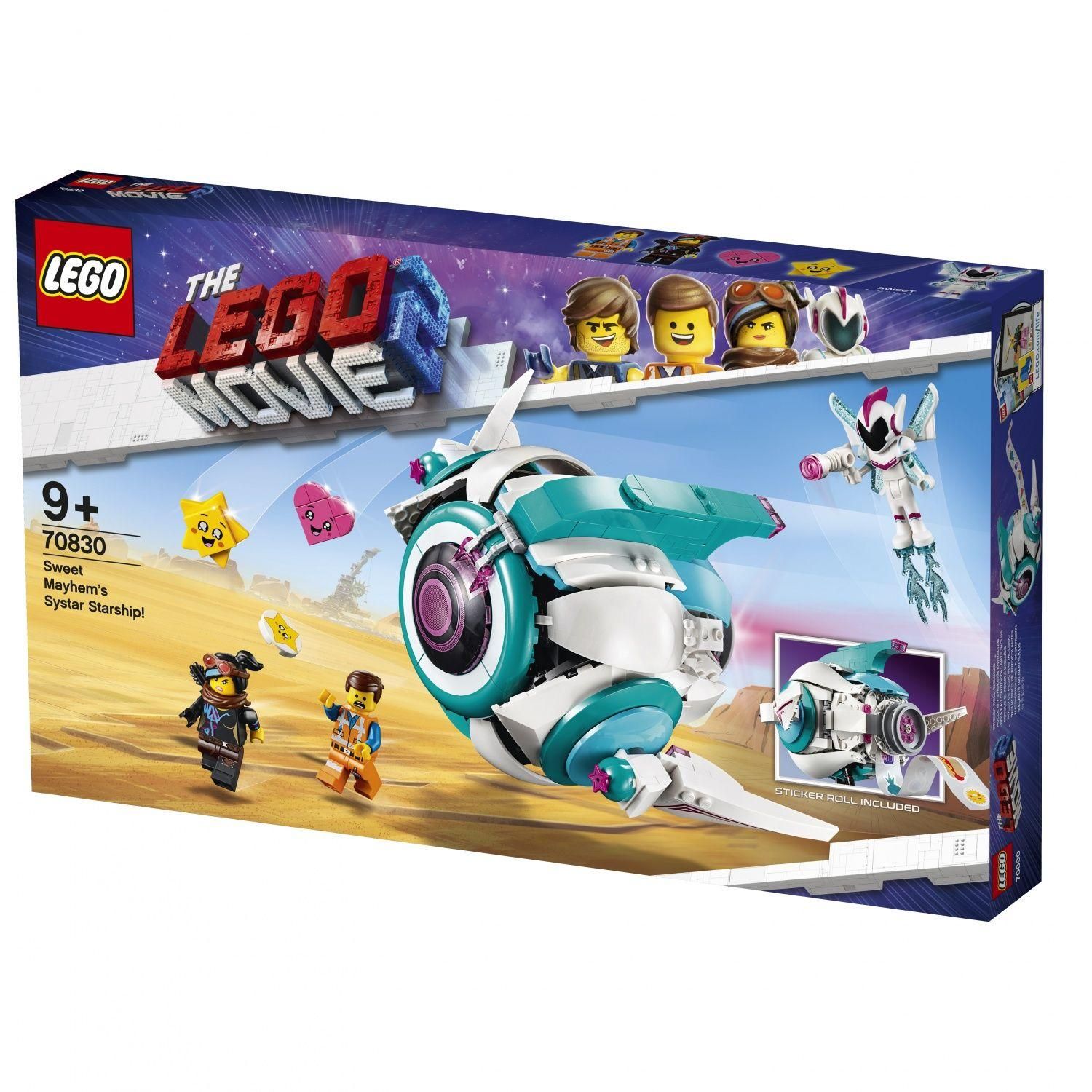 Lego The Lego Movie - Le Vaisseau Spatial Systar De Sweet Mayhem ! - 70830 - 2