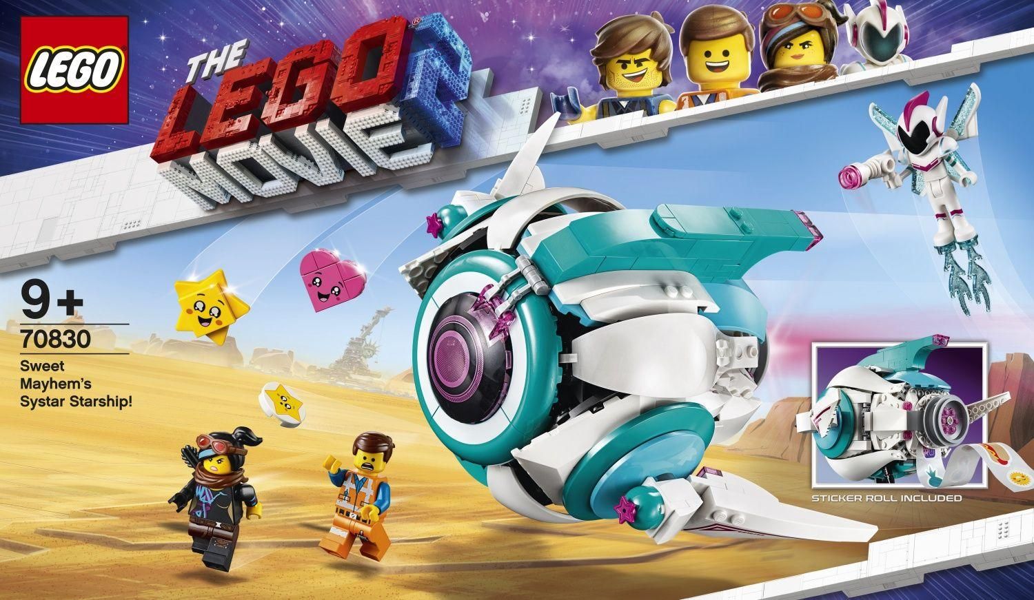Lego The Lego Movie - Le Vaisseau Spatial Systar De Sweet Mayhem ! - 70830 - 3