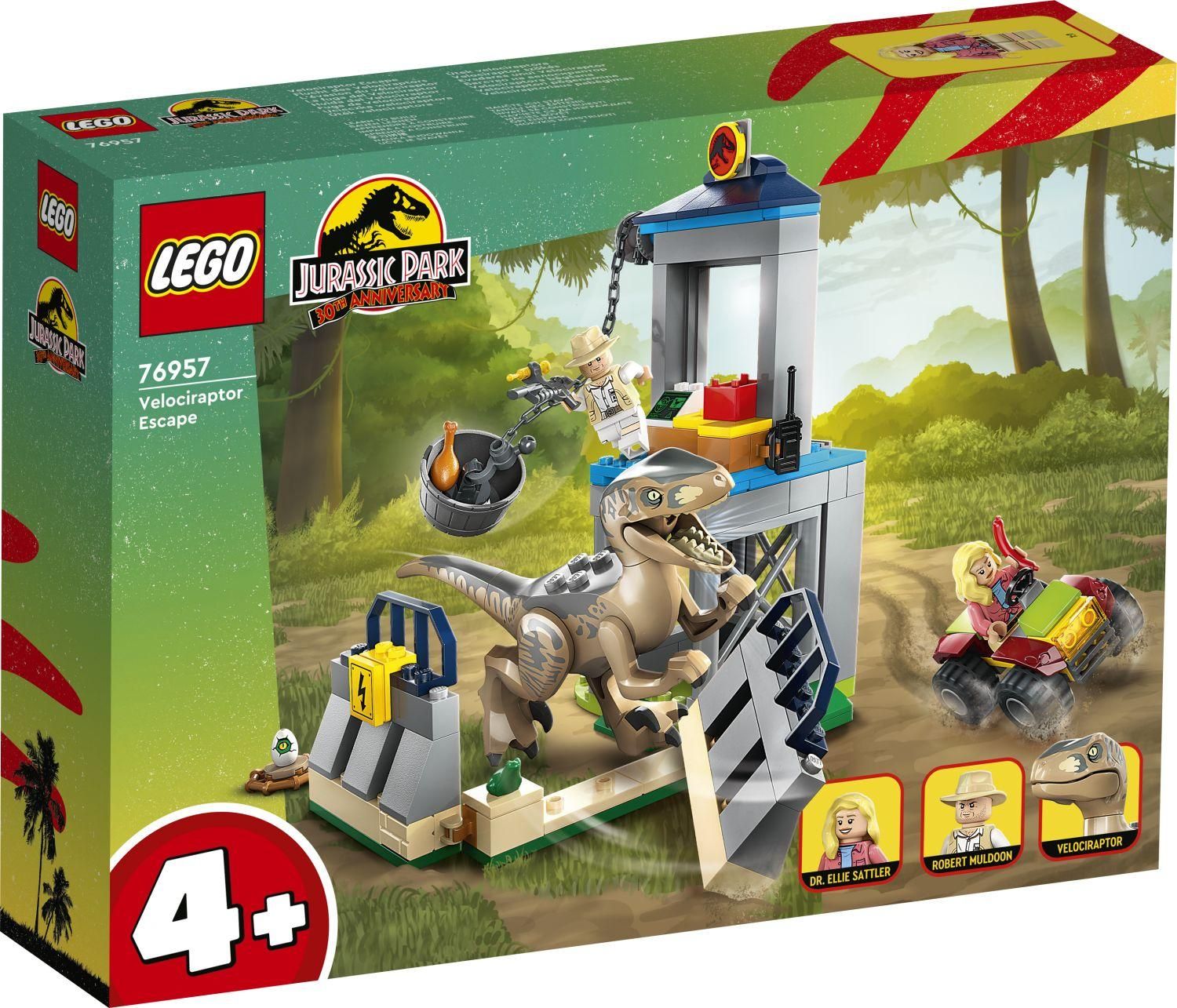 Lego Jurassic World - L'vasion Du Vlociraptor - 76957