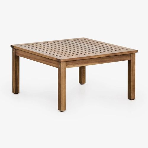 Table Basse Carrée 65x65 Cm En Bois D'acacia Branson Brun Acacia