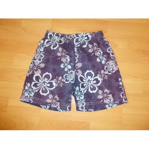 Maillot De Bain Bleu À Fleurs - 8 Ans