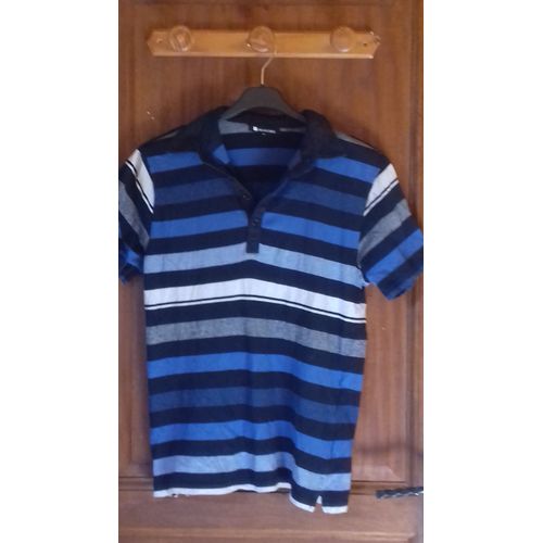 T Shirt Homme U Collection À Rayures Bleues Taille M