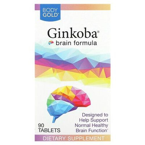Bodygold, Formule Cérébrale Au Ginkoba, 120 Mg, 90 Comprimés (40 Mg Par Comprimé)