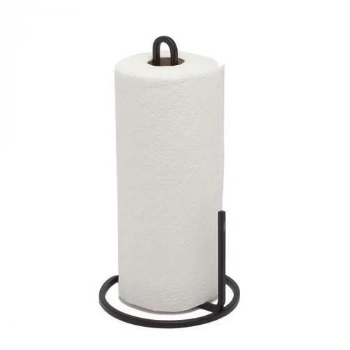 Support essuie-tout - UMBRA - Métal noir - Hauteur 32,5 cm - Diamètre 16,5 cm - Poids 520 g