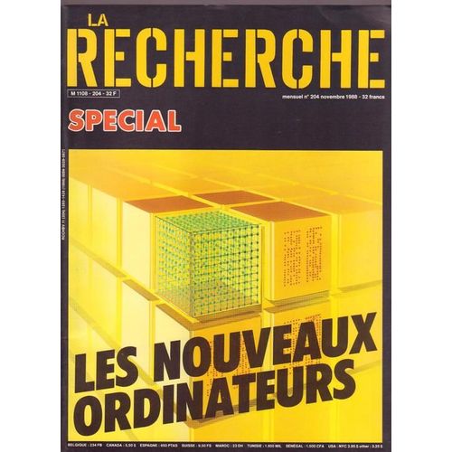 La Recherche N° 204 : Spécial : Les Nouveaux Ordinateurs