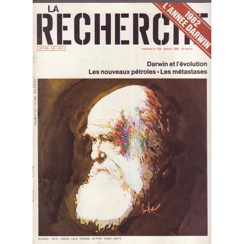La Recherche  N° 129 : Darwin Et L'évolution / Les Nouveaux Pétroles / Les Métastases
