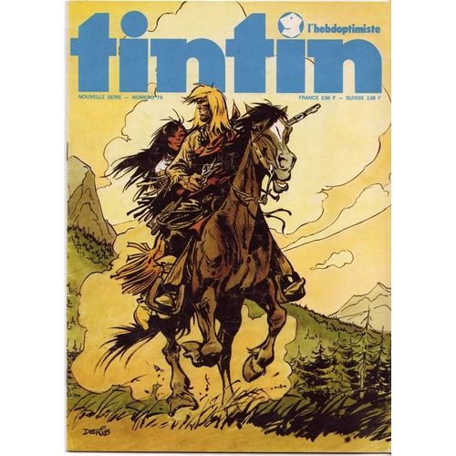Journal Tintin N°76 Hebdoptimiste Poster Buddy Longway