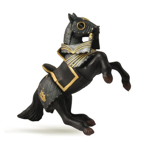 Medieval Et Fantastiques Cheval En Armure Noire