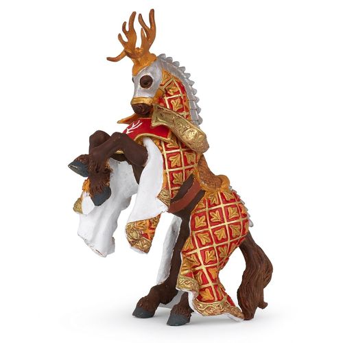 Medieval Et Fantastiques Cheval Du Maître Des Armes Cimier Cerf