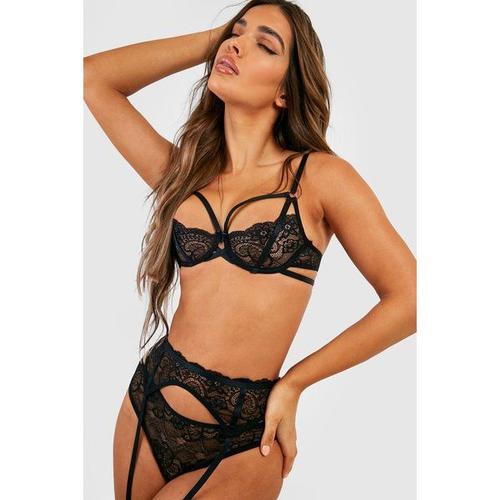 Saint-Valentin - Ensemble De Lingerie En Dentelle Avec Soutien-Gorge