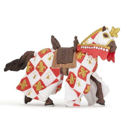 Medieval Et Fantastiques Cheval Blanc Fleur De Lys