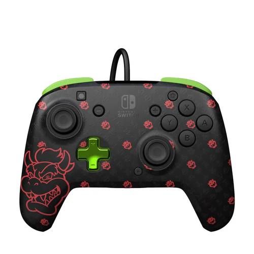 Manette Filaire Pdp Switch Rematch - Bowser Brille Dans Le Noir