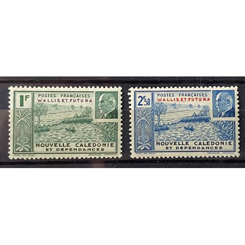 Lot De 2 Timbres Neufs** Wallis Et Futuna 1941 Y&t N° 90 / 91