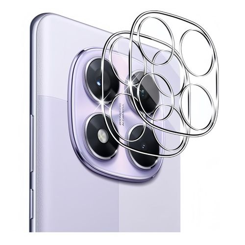 2 Protection Objectif Caméra Pour Xiaomi Redmi Note 14 Pro 5g (Pas Pour 4g) , Film En Verre Trempé Ultra Résistant - Hqselection®