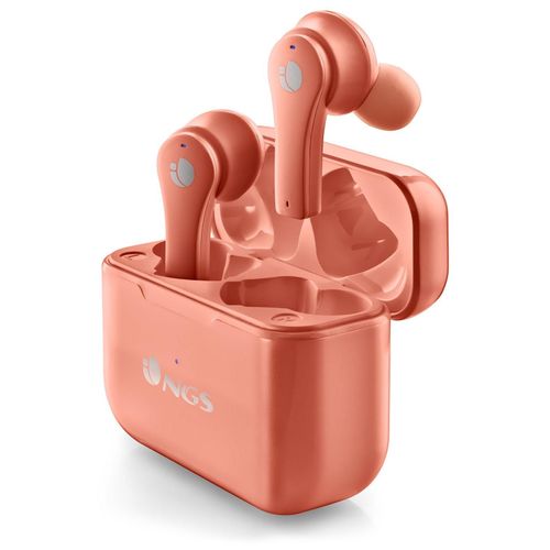 NGS Artica Bloom - Écouteurs sans fil avec micro - intra-auriculaire - Bluetooth - Corail
