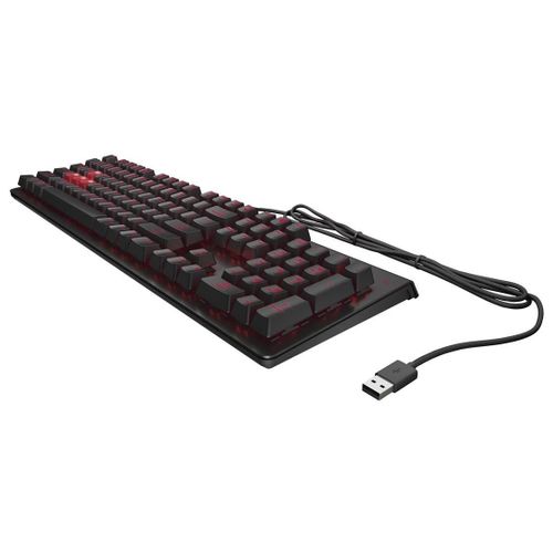 OMEN by HP Encoder - Clavier - rétroéclairé - USB - rouge - pour HP 21, 22, 24, 27; Portable 24, 27, 32, TP01
