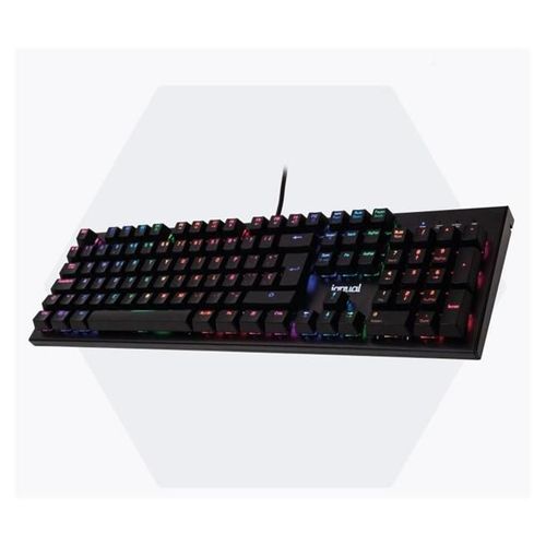 iggual OBSIDIAN - Clavier - backlit - USB - QWERTY - commutateur : Outemu Blue - noir