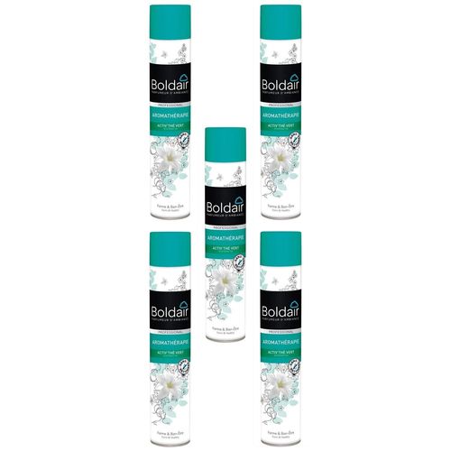 BOLDAIR Lot de 5 Désodorisants Aromathérapie Activ 500 ml parfum Thé vert forme et bien-être