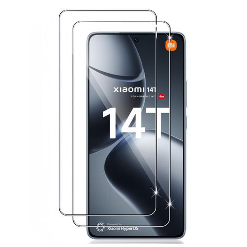 Lot De 2 Verres Trempés Pour Xiaomi 14t/Xiaomi 14t Pro .Vitre Protection D'écran Transparent - Hqselection®
