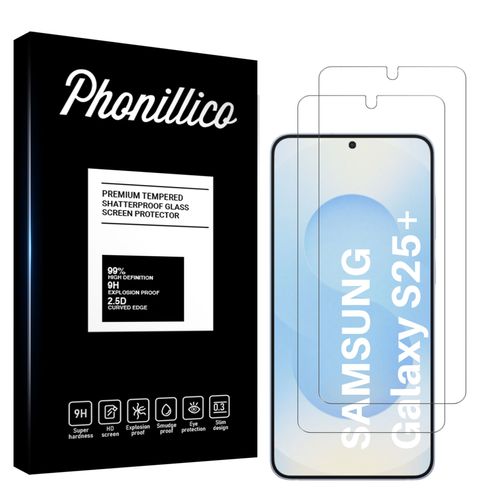 Verre Trempé pour Samsung Galaxy S25 PLUS [Pack 2] Film Vitre Protection Ecran Phonillico®