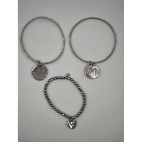 Lot De 3 Bracelets Métalliques
