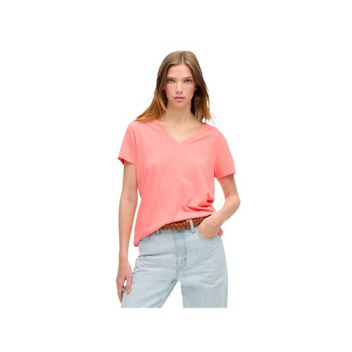 T Shirt Superdry Oversize Femme Rose