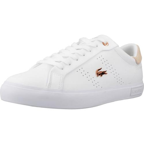 Lacoste Women's Powercourt 2.0 Sn Colour Blanc