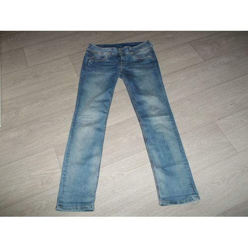 Jean Pepe Jeans Bleu Moyen Double Boutonnage Taille 31 Us 40/42 Fr Tbe