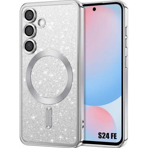 Coque Pour Samsung Galaxy S24 Fe - Avec Protection Caméra - Compatible Avec Chargeur Sans Fil - Argenté - E.F.Connection