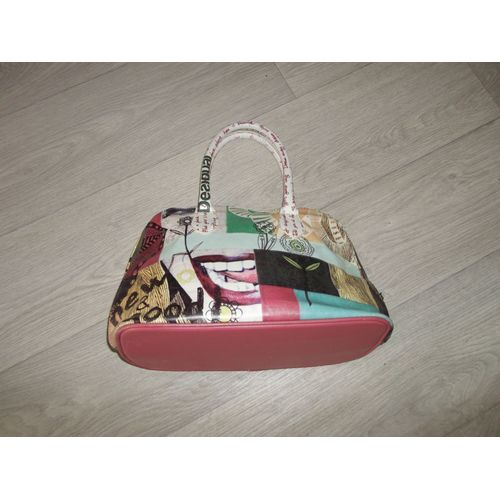 Sac à mains DESIGUAL simili cuir multicolore TBE
